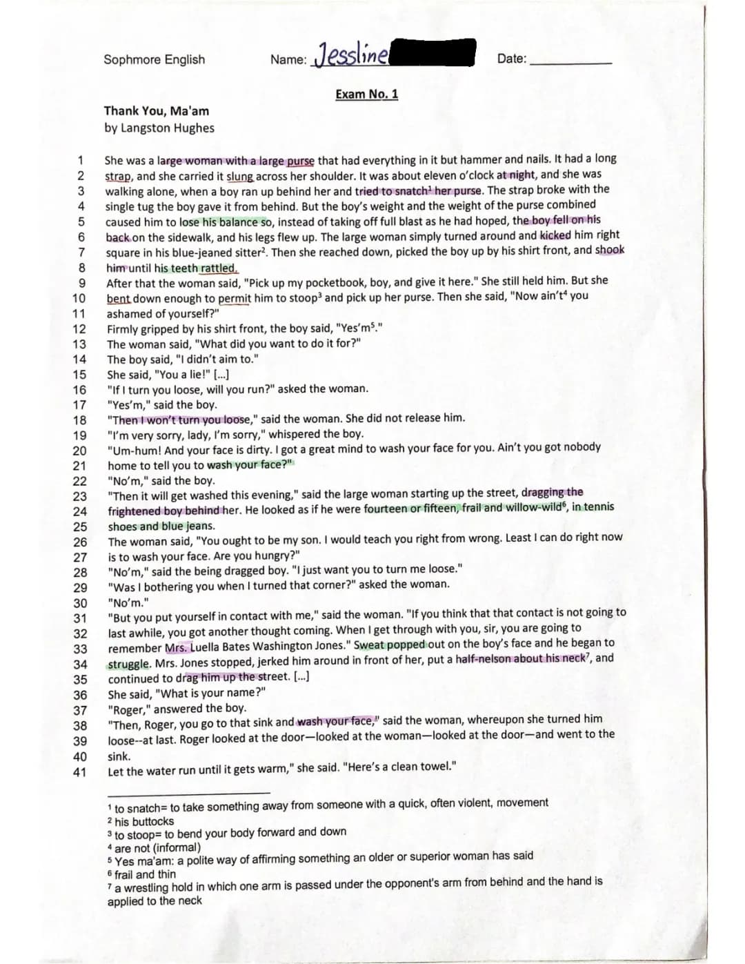 Understanding Langston Hughes: Analysis of 'Thank You, Ma'am' and More!