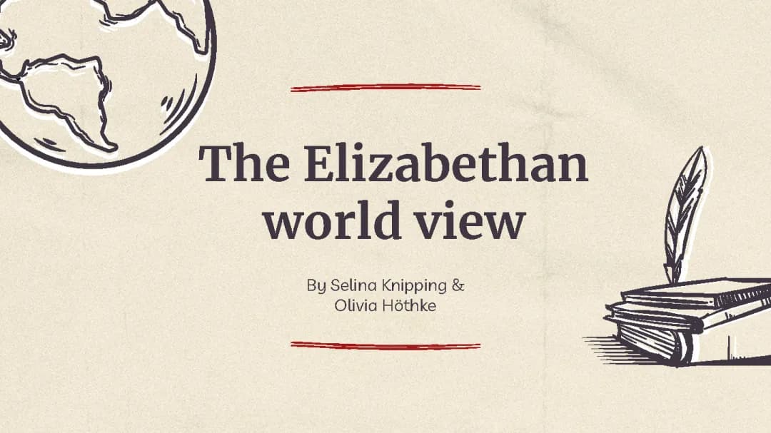 Elizabethan world view