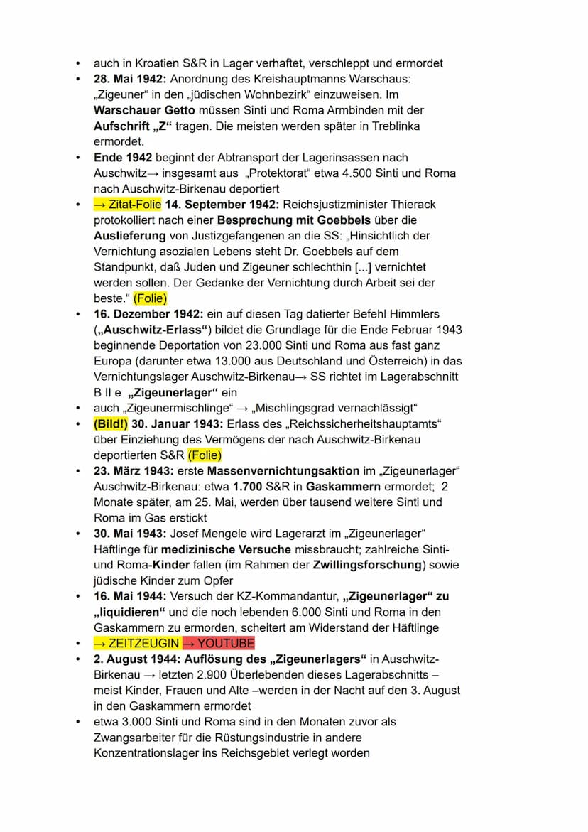 VERFOLGUNG VON SINTI UND ROMA
Kalea Czerny, 12.2, Geschichte Name: Kalea Czerny
Klasse: 12.2
Schule: Joliot-Curie-Gymnasium
Fach: Geschichte