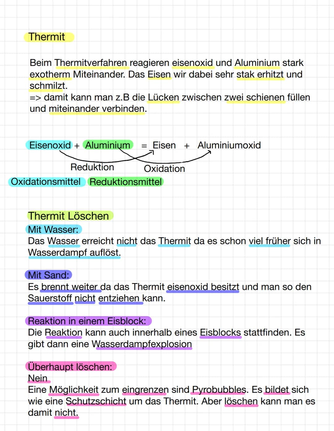 Chemie test
Redoxreaktionen
Definition: Red= Reduktion ox= Oxidation Reaktion= Stoffeveränderung
Kupfer + Magnesiumoxid
Kupferoxid + Magnesi