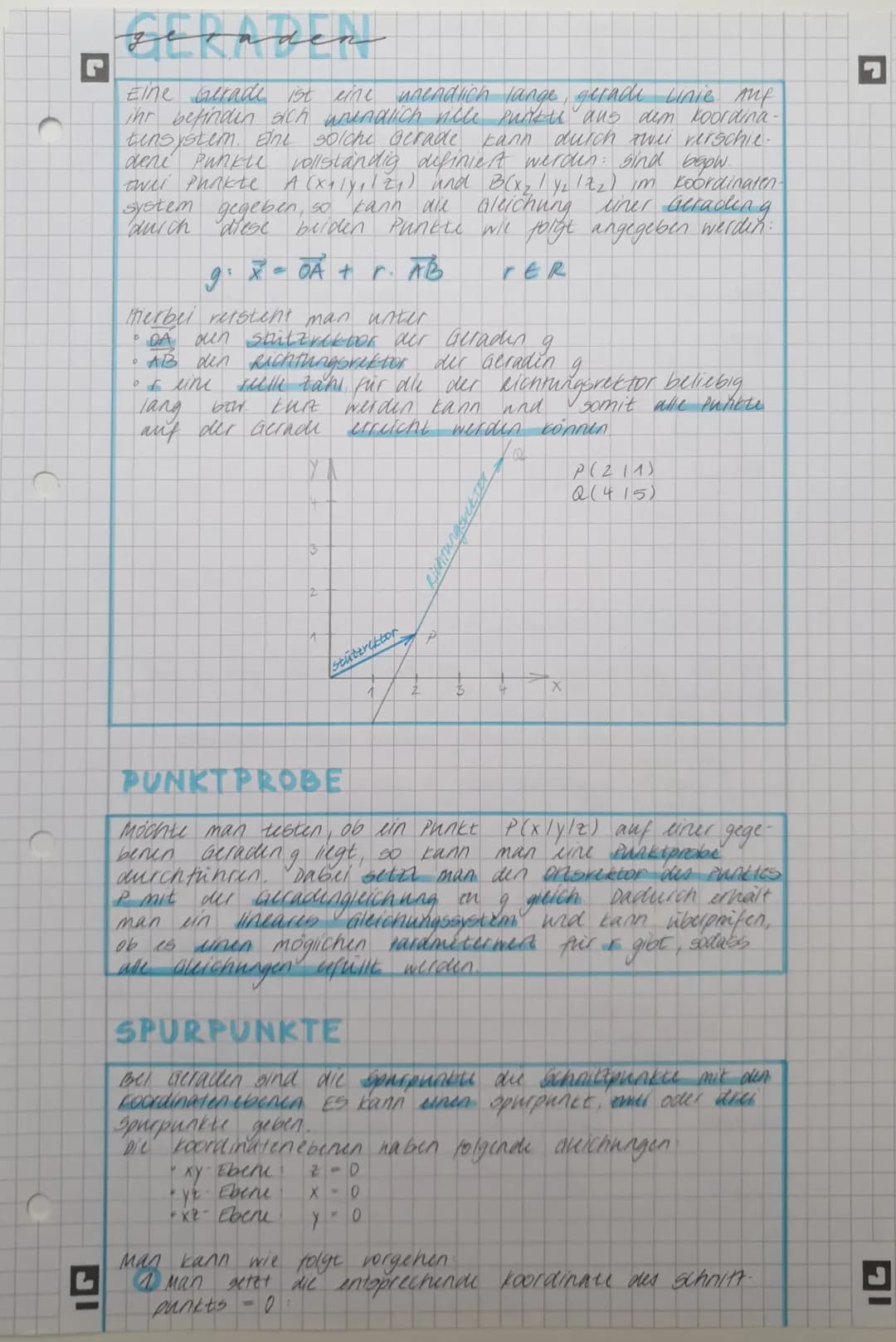 analytische
geometrie
ale gemeines
PERTOREN
Ein Vektor v mit drei koordinaten ist ein geordnetes
tahlentriper, das man als spaltenrektor sch