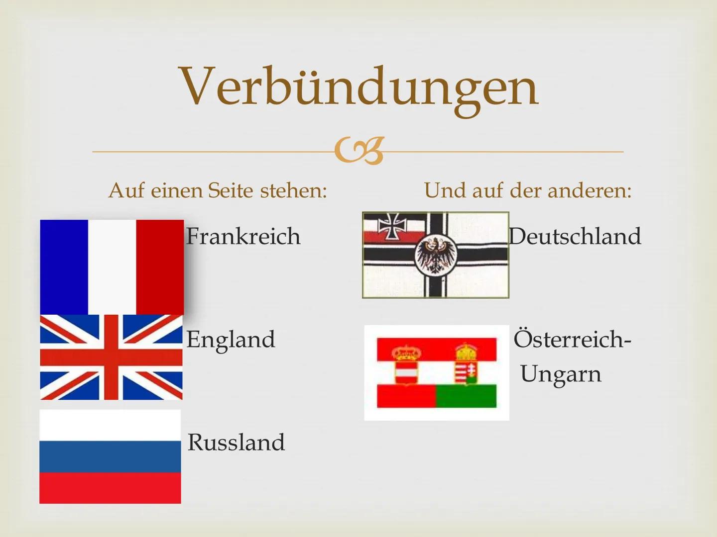 1. Weltkrieg Ablauf
Europa in 1900
>
Verbündungen
➤ Wie alles begann...
>Gewinner/Verlierer
► Folgen
Vor dem Krieg & nach dem Krieg Europa i