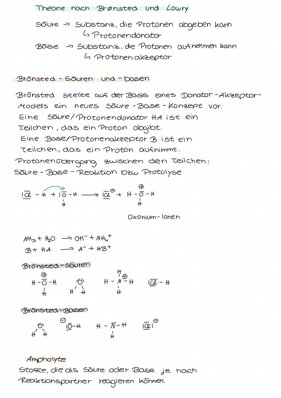 Sauren und Basen
Definition nach Arrhenius
Säuren → alle Wasserstoff verbindungen, die in wässriger Lösung.
unter Bildung von H*- lonen diss