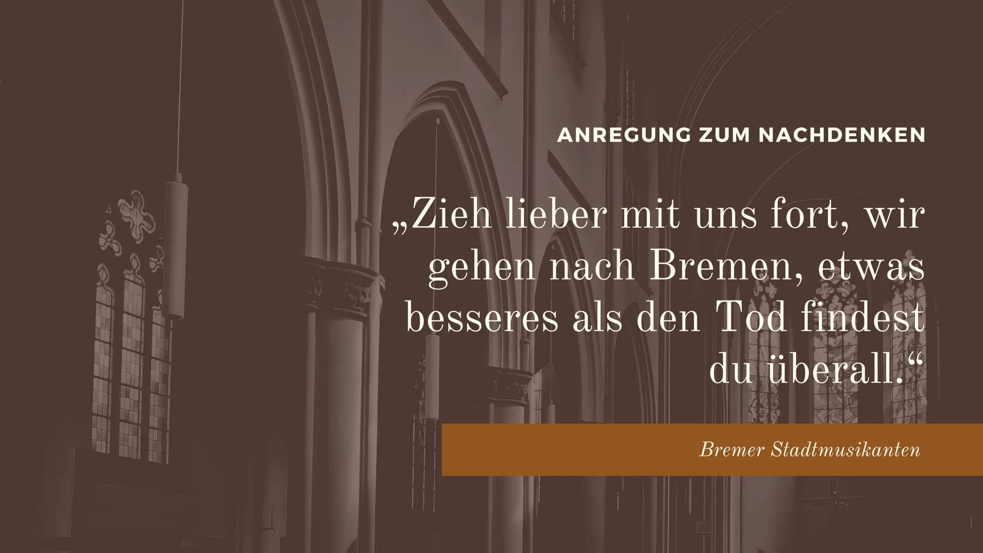 Denkmal
Die Bremer
Stadtmusikanten
PRÄSENTIERT VON ALICA & LEA 00000
DODOOOOLLEE
Diskussionspunkte
Inhaltsverzeichnis
of
• Das Märchen
Allge