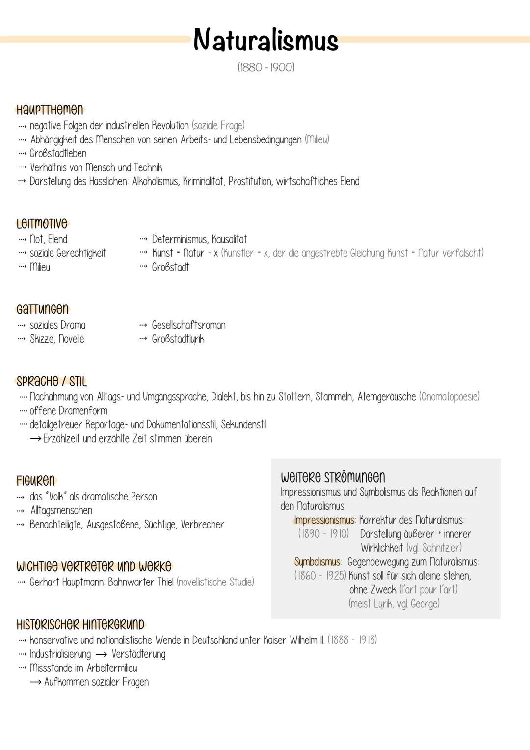 # Literaturepochen und Strömungen im Überblick

1786-1832
Weimar Klassik

1815-1850
Biedermeier

1880-1900
Naturalismus

1918-1933
Literatur