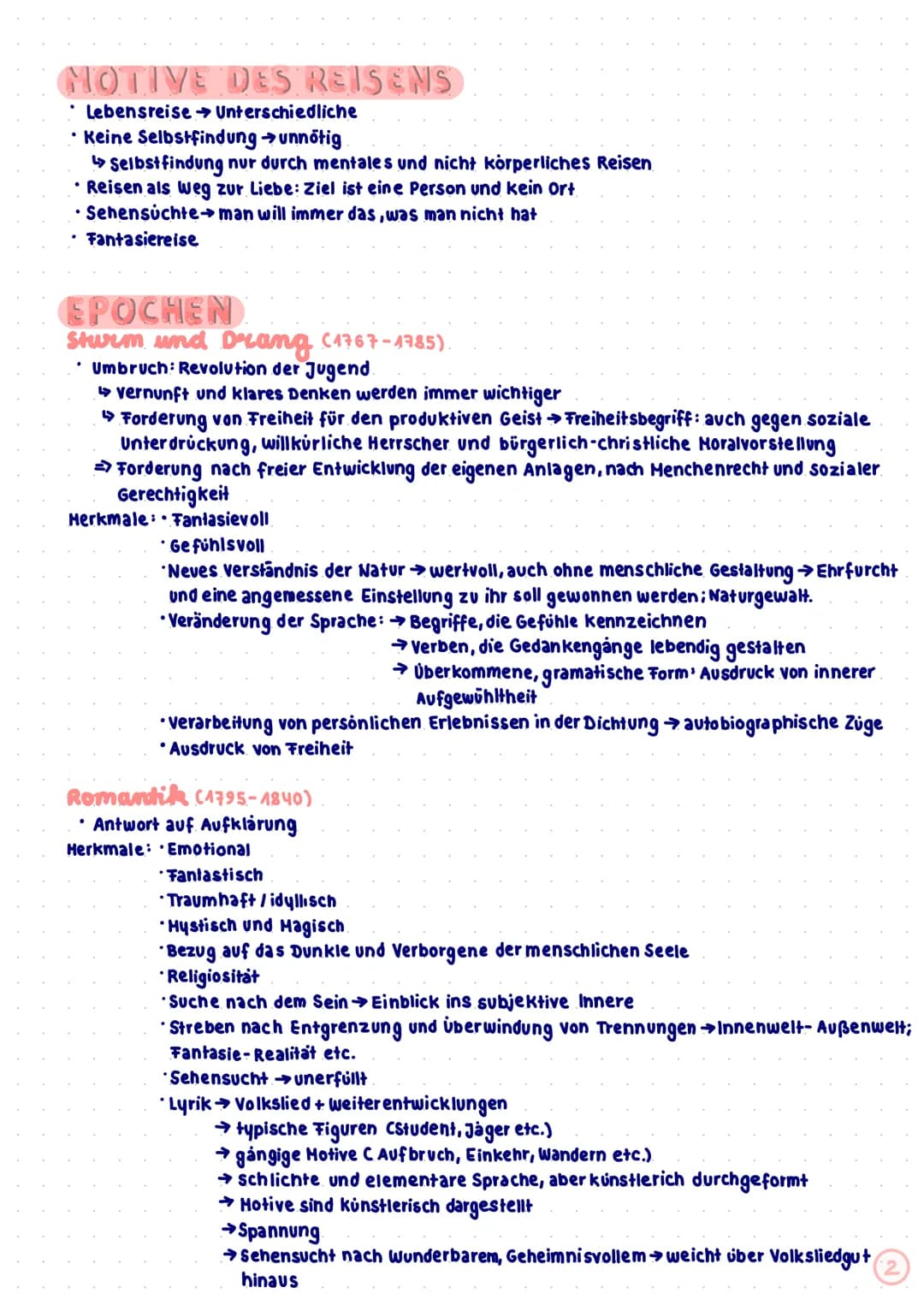 LYRIK
A. GEDICHTSANALYSE SCHREIBEN
2. HOTIVE DES REISENS.
3. EPOCHEN
→ Romantik
→Sturm und Drang
→Expressionismus
Neue Sachlichkeit
→ Modern