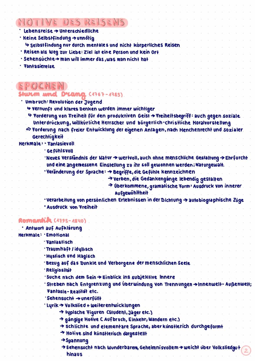 LYRIK
A. GEDICHTSANALYSE SCHREIBEN
2. HOTIVE DES REISENS.
3. EPOCHEN
→ Romantik
→Sturm und Drang
→Expressionismus
Neue Sachlichkeit
→ Modern