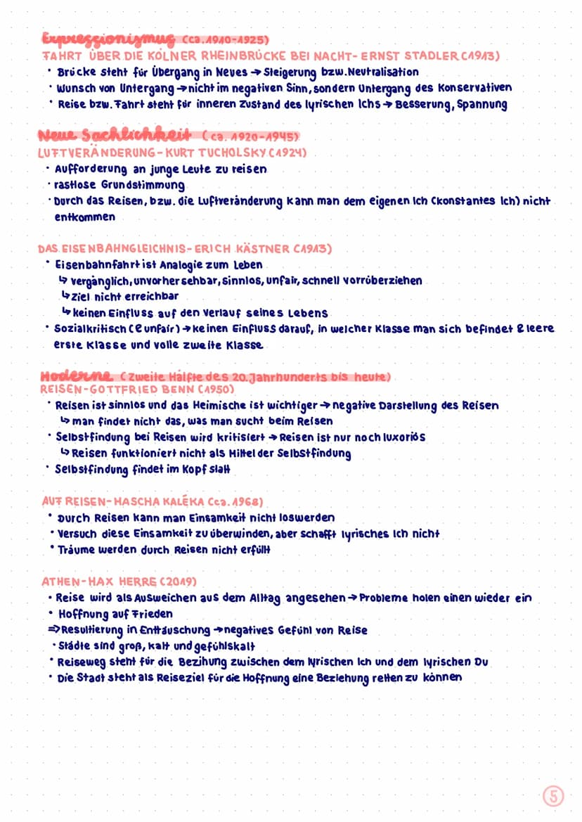 LYRIK
A. GEDICHTSANALYSE SCHREIBEN
2. HOTIVE DES REISENS.
3. EPOCHEN
→ Romantik
→Sturm und Drang
→Expressionismus
Neue Sachlichkeit
→ Modern
