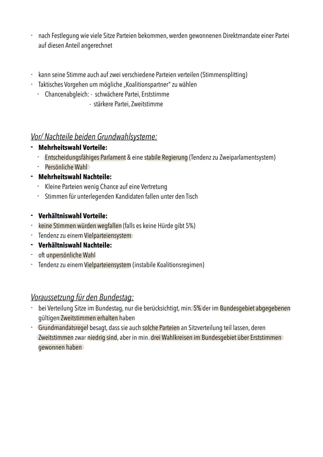 PoWi Klausur Nr.2/Q1
1. Parteien im politischen System
Definition Parteiendemokratie":
demokratisches System, indem politische Parteien ents