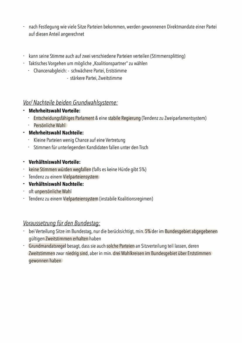 PoWi Klausur Nr.2/Q1
1. Parteien im politischen System
Definition Parteiendemokratie":
demokratisches System, indem politische Parteien ents