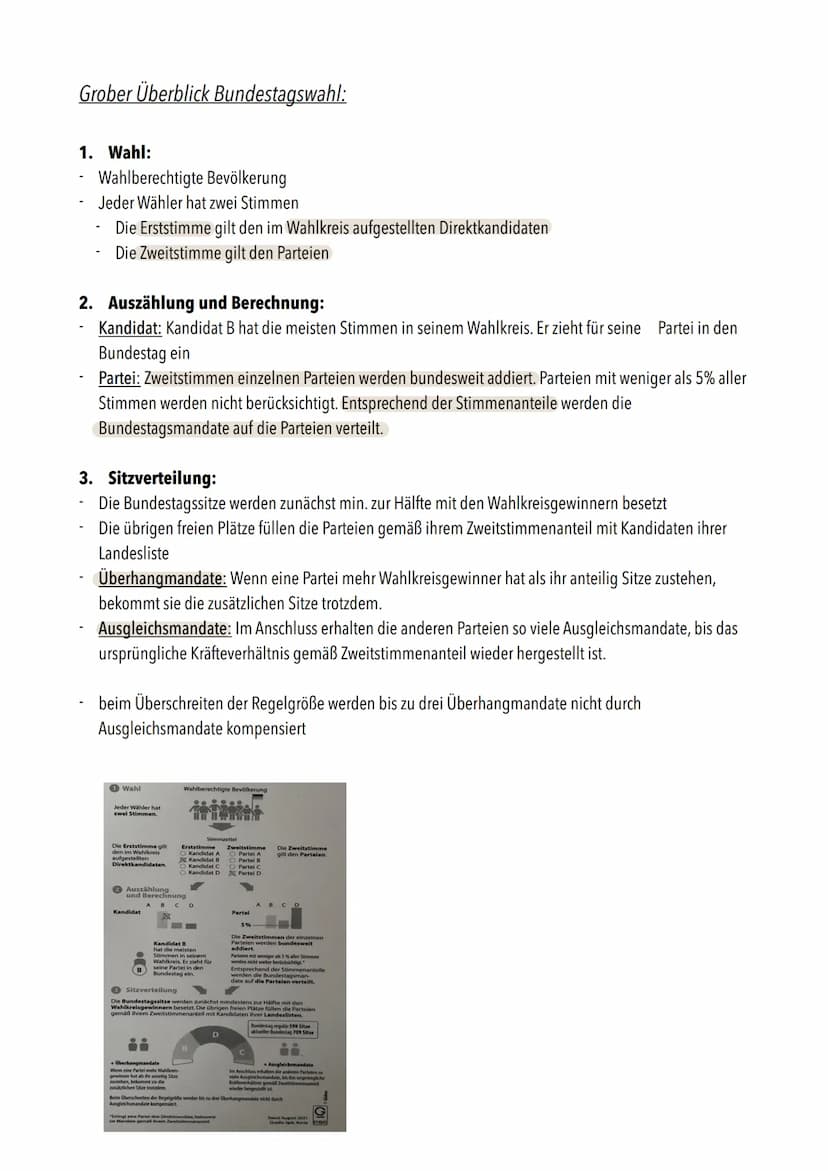 PoWi Klausur Nr.2/Q1
1. Parteien im politischen System
Definition Parteiendemokratie":
demokratisches System, indem politische Parteien ents