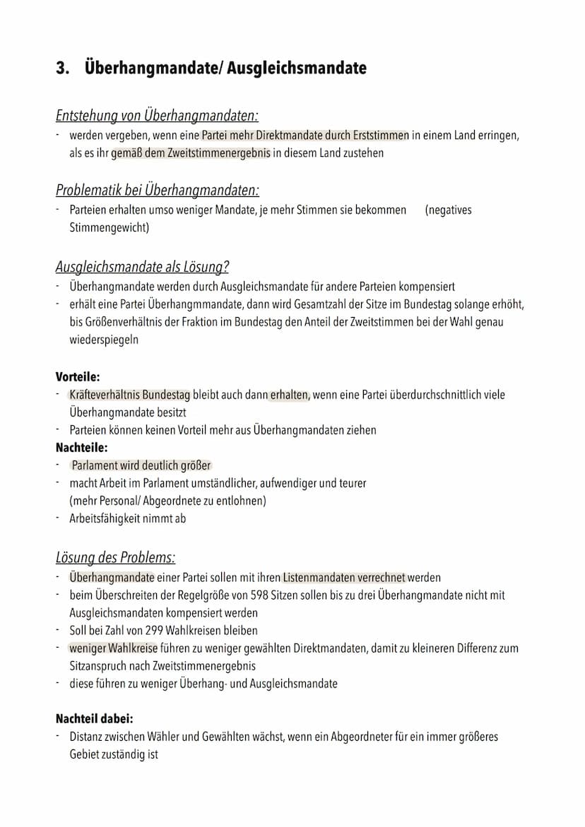 PoWi Klausur Nr.2/Q1
1. Parteien im politischen System
Definition Parteiendemokratie":
demokratisches System, indem politische Parteien ents