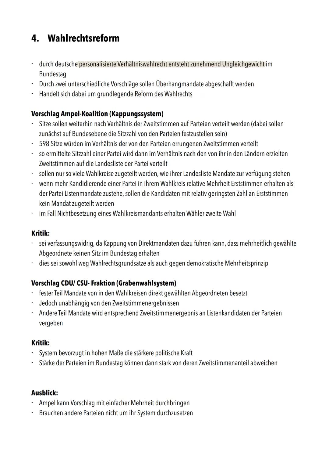 PoWi Klausur Nr.2/Q1
1. Parteien im politischen System
Definition Parteiendemokratie":
demokratisches System, indem politische Parteien ents