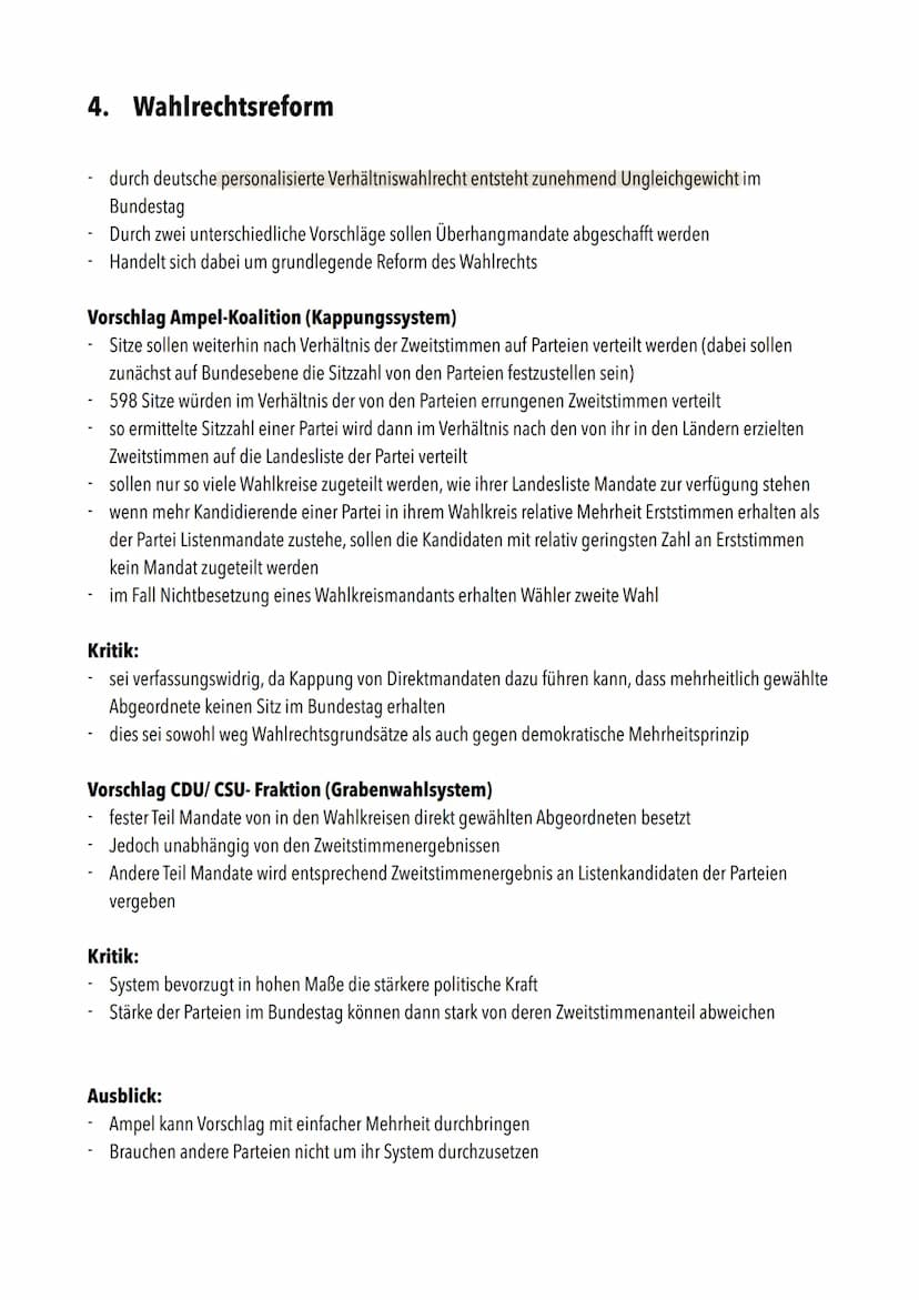PoWi Klausur Nr.2/Q1
1. Parteien im politischen System
Definition Parteiendemokratie":
demokratisches System, indem politische Parteien ents
