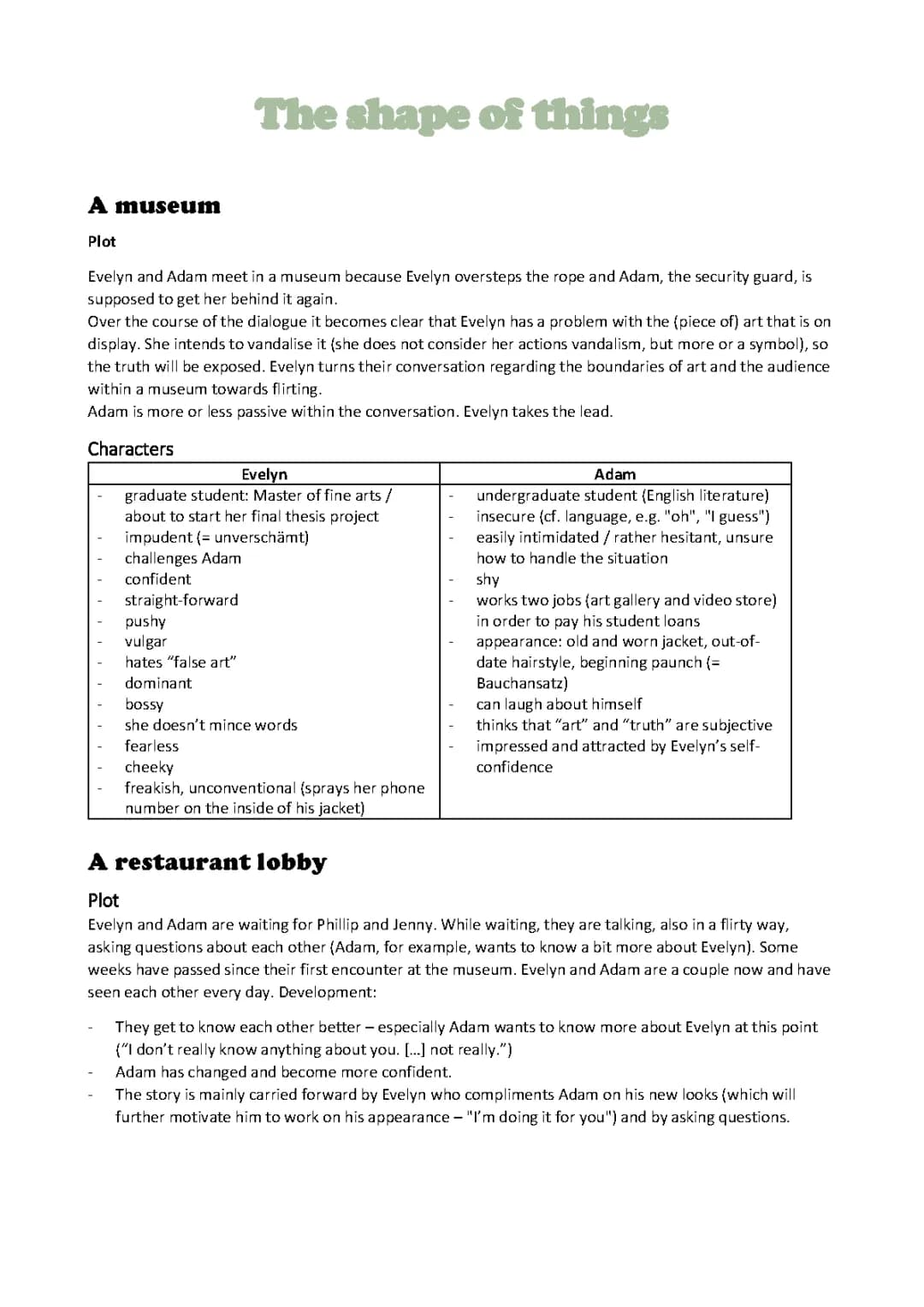 The Shape of Things: Fun Summary for Kids