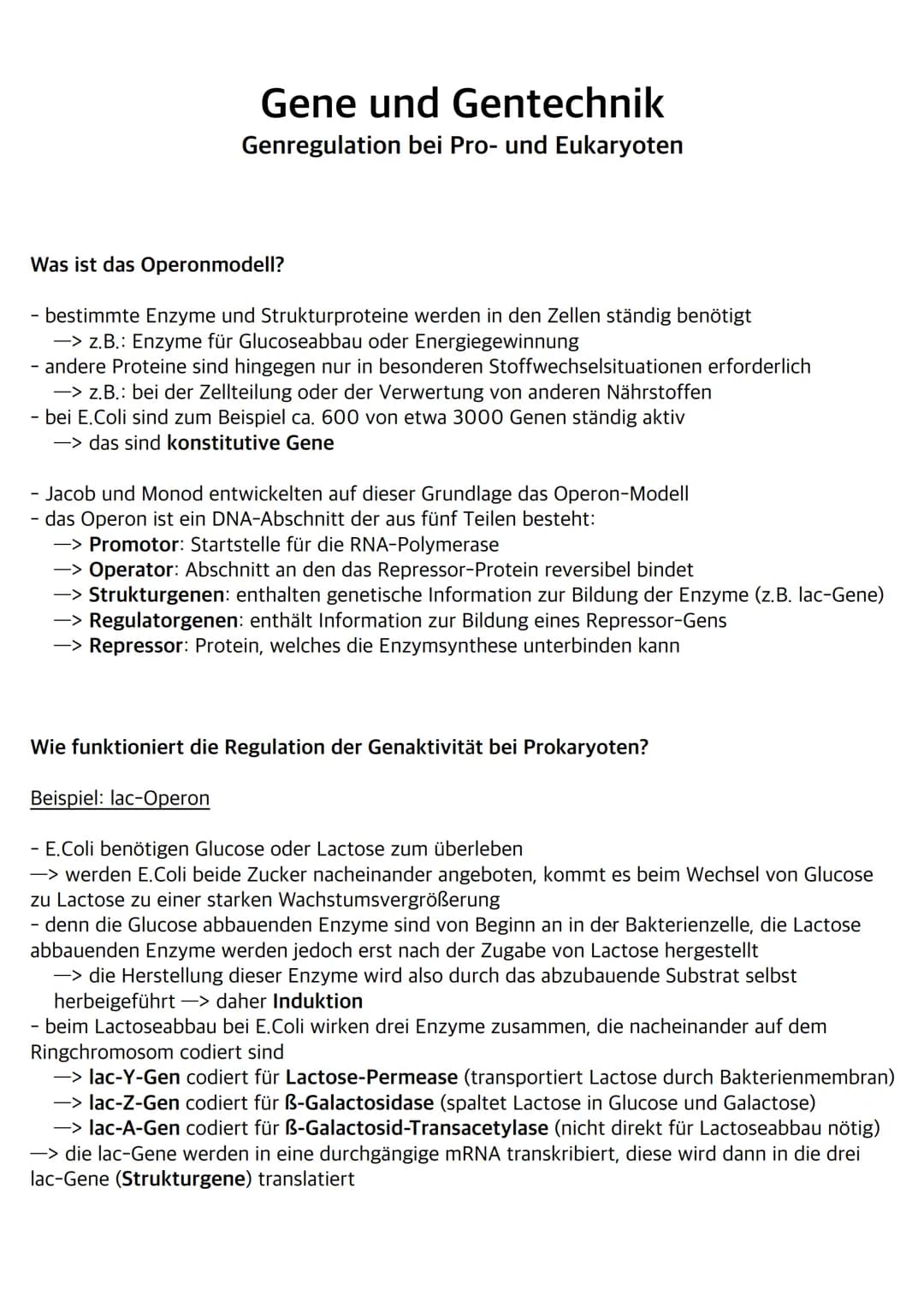 Was sind Bakterien?
- Bakterien wie z.B. E.Coli gehören zu den Prokaryoten
- ihr Bakterienchromosom (geschlossener DNA-Ring) liegt frei im C