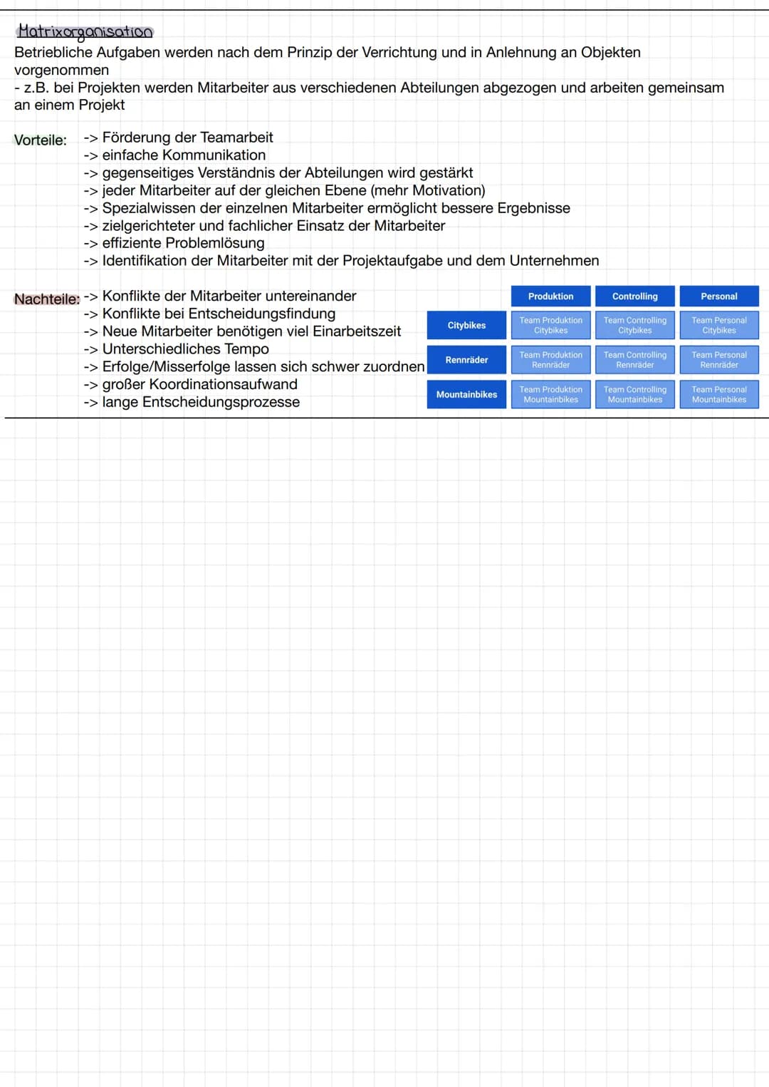 Unternehmensorganisation S. 112 Nr. 1-3
Einliniensystem
Jede Instanz erhält nur von einer übergeordneten Instanz
Anweisungen
Vorteile:
-> sc