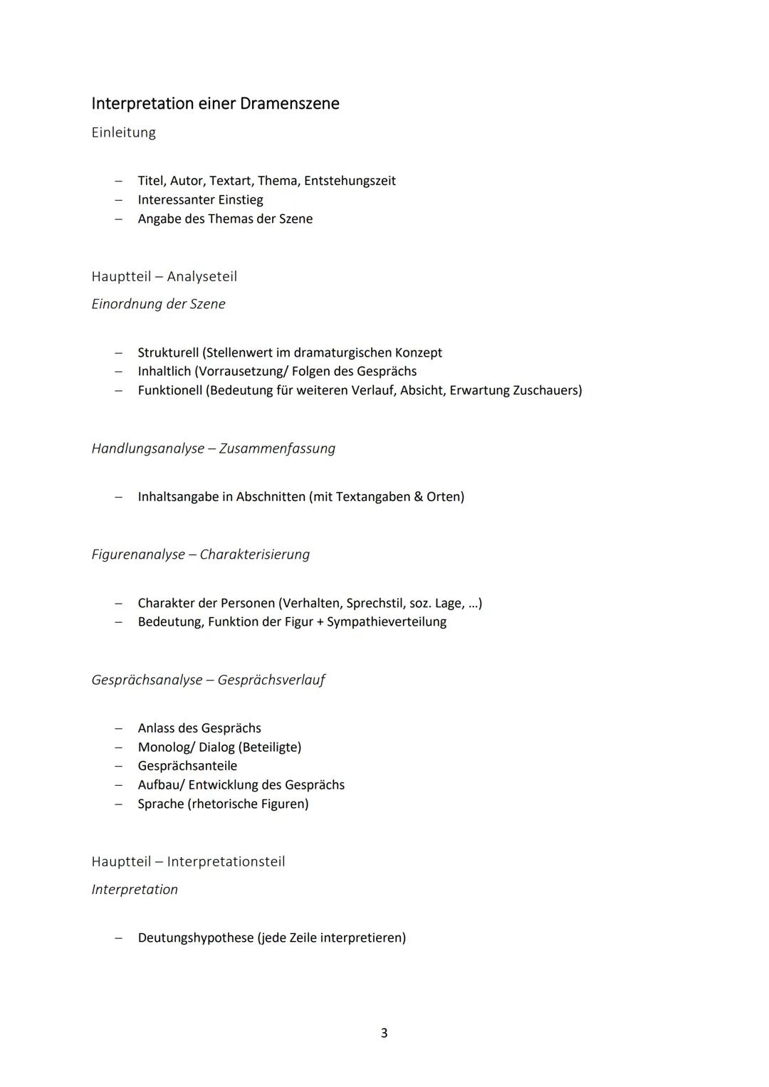 ÜBERBLICK AUFBAU VERSCHIEDENER TEXTARTEN
Analyse im Vorfeld
Mehrmaliges Lesen mit Randnotizen
Formale Besonderheiten (Reimschema, Metrum, St