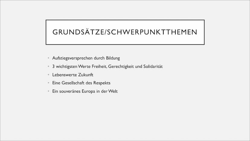 SPD ●
●
●
●
●
●
Allgemeines
GLIEDERUNG
Grundsätze/Schwerpunktthemen
Historie
Wichtige Persönlichkeiten
Entwicklung der Partei
Wahlkampfanaly
