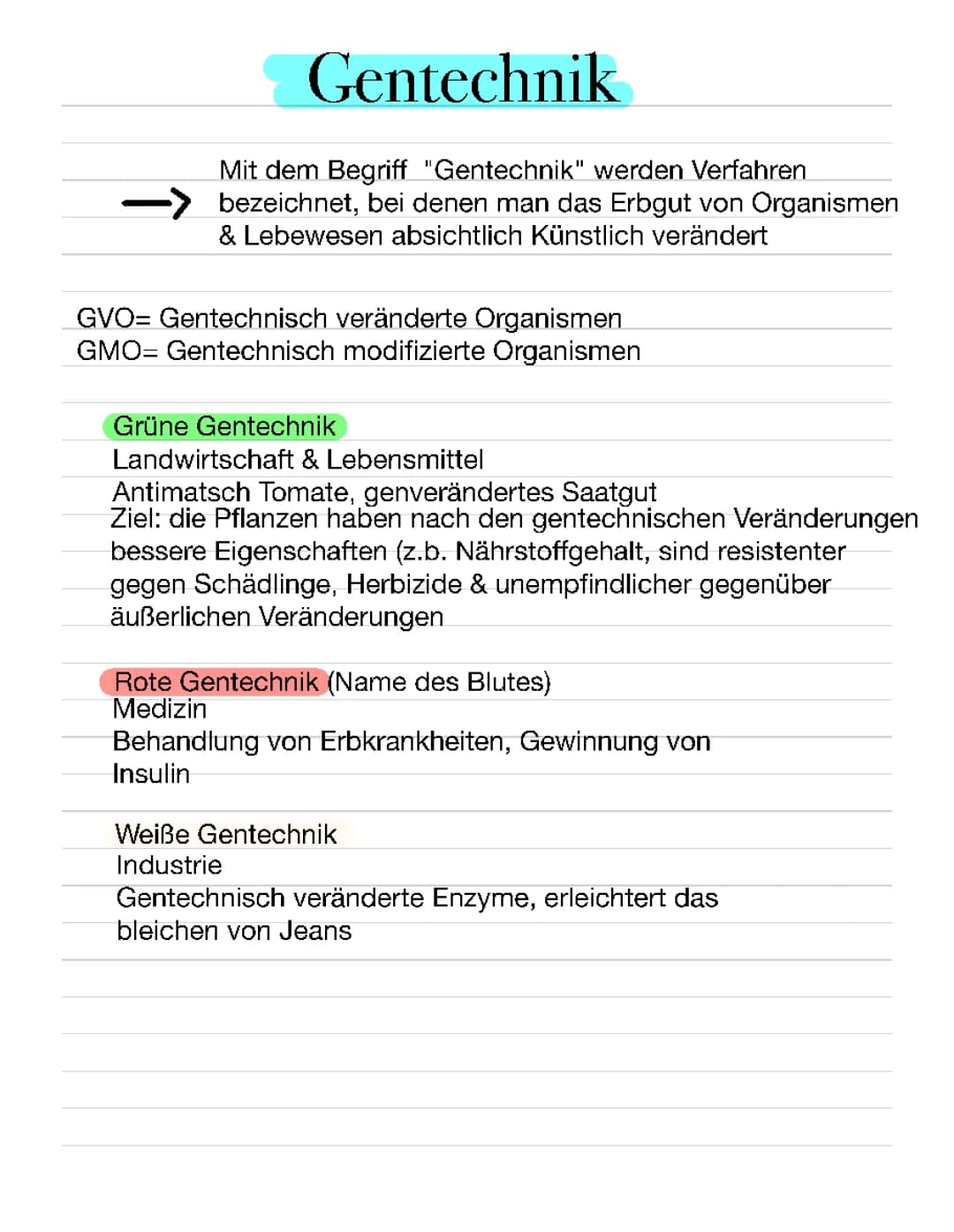 Gentechnik 