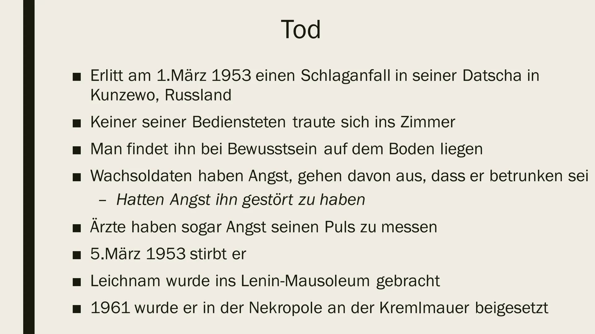 wys
JOSEF STALIN
Präsentation von Ilinca Michels Inhalt
■ Biographie
■ Kindheit& Jugend
■ Revolutionäre Tätigkeit
Hitler-Stalin Pakt
Verbrec