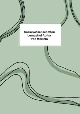 Know Sozialwissenschaften Lernzettel Abitur — Wirtschaftspolitik, EU, soziale Strukturen, globale Prozesse thumbnail