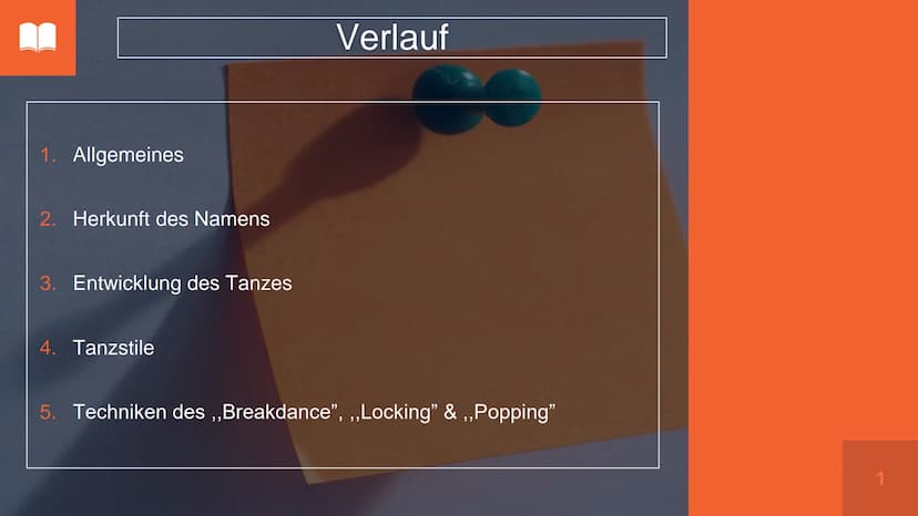 PROH
ELS
вина
HIP HOP
+₁
С
VI
ABC 1. Allgemeines
2. Herkunft des Namens
3. Entwicklung des Tanzes
4. Tanzstile
Verlauf
5. Techniken des ,,Br