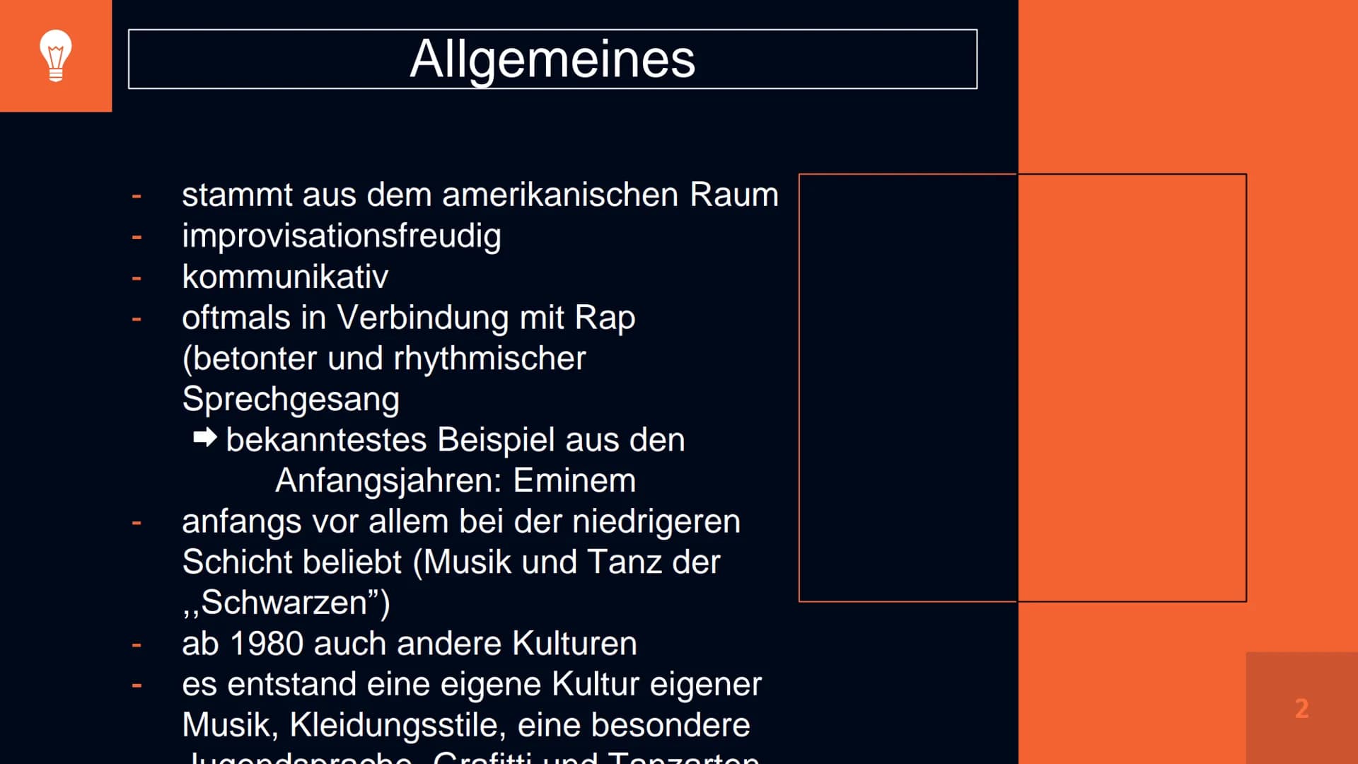 PROH
ELS
вина
HIP HOP
+₁
С
VI
ABC 1. Allgemeines
2. Herkunft des Namens
3. Entwicklung des Tanzes
4. Tanzstile
Verlauf
5. Techniken des ,,Br