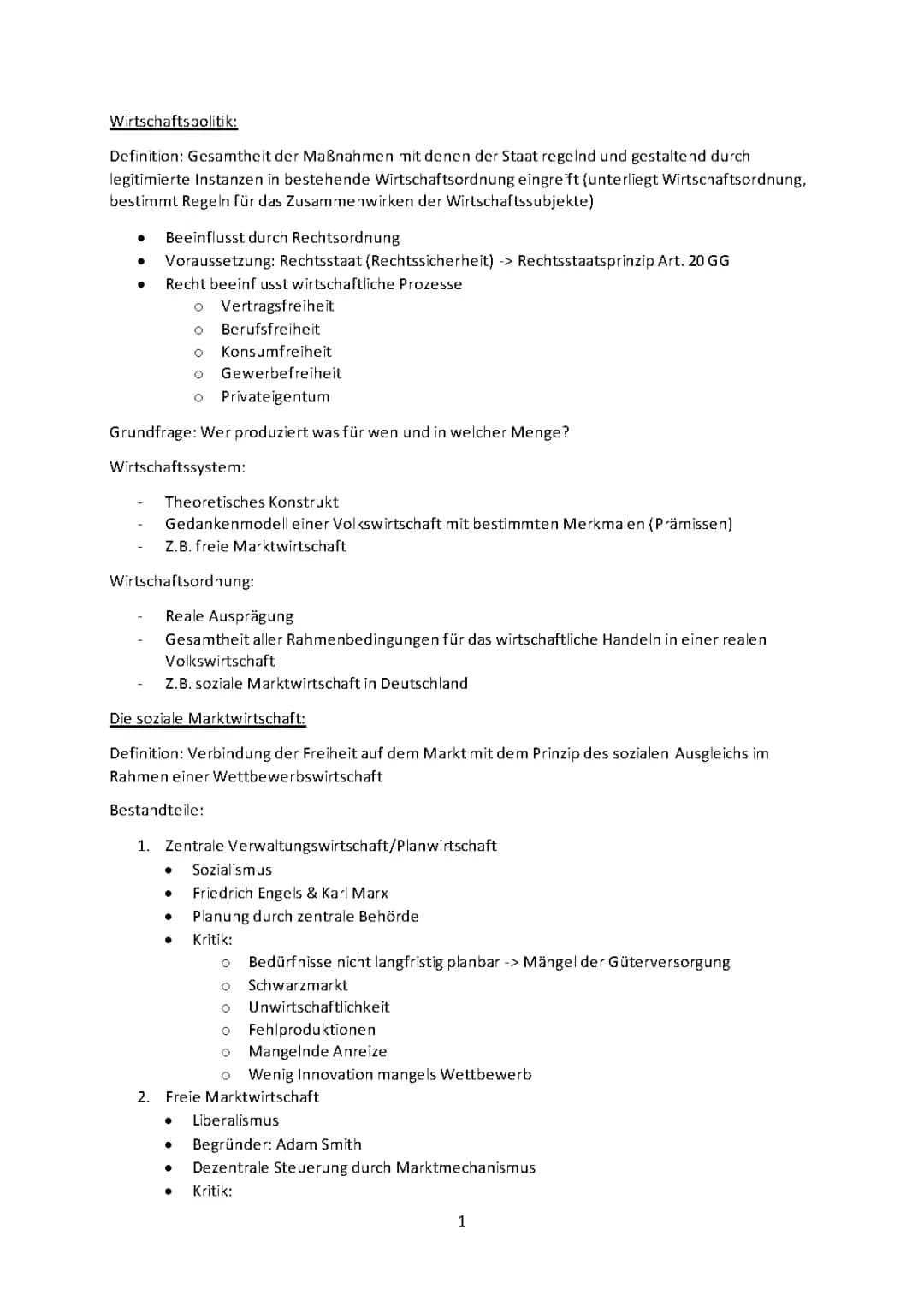 Wirtschaft & Recht Abitur Bayern: Wirtschaft