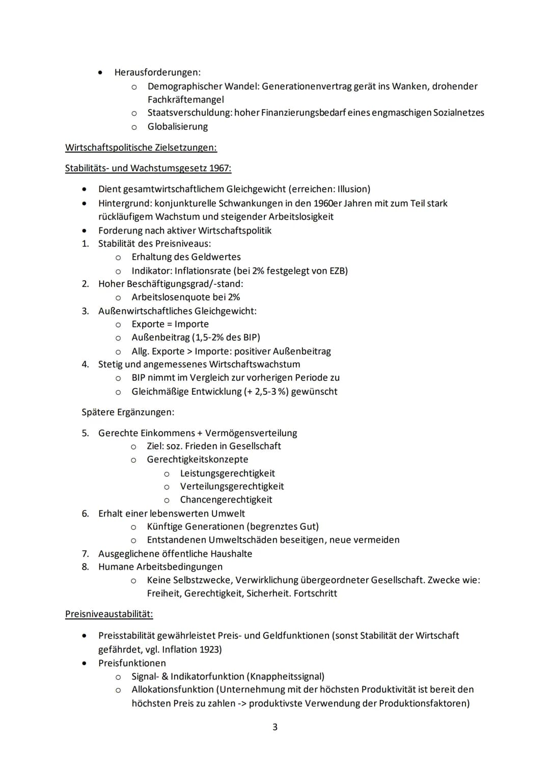 Wirtschaftspolitik:
Definition: Gesamtheit der Maßnahmen mit denen der Staat regelnd und gestaltend durch
legitimierte Instanzen in bestehen