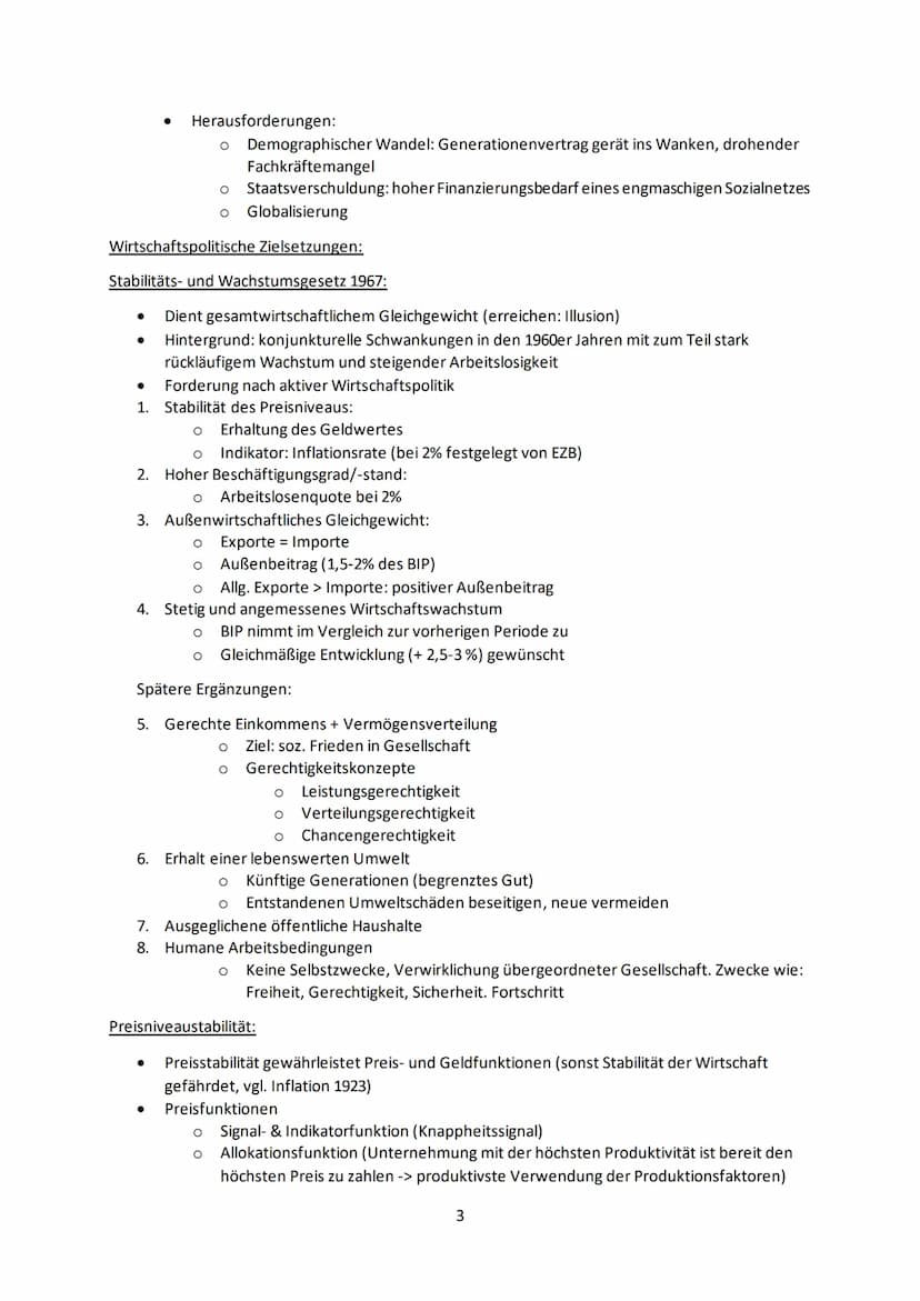 Wirtschaftspolitik:
Definition: Gesamtheit der Maßnahmen mit denen der Staat regelnd und gestaltend durch
legitimierte Instanzen in bestehen