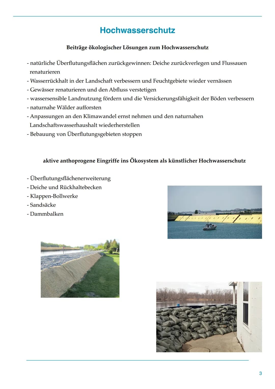 Hochwasser und Hochwasserschutz
Definition von Hochwasser
..natürliches immer wieder temporär auftretendes Naturereignis, bei dem Land bzw. 
