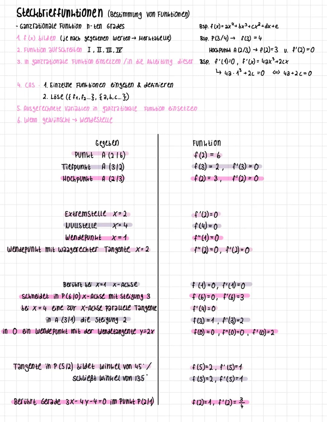 Ableitung (f'(x) zeigt Steigung von f(x))
Ableitungsregel
y = mx + b (lineare Funktion)
n
f (x) = x²
BSP. f(x)= x³
· f'(x) = n・x"
n-1
Potenz