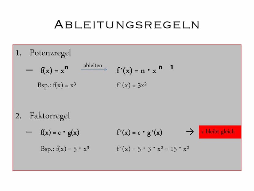 ABLEITUNGEN
J11.1 Ausarbeitung GFS Ableitungen:
Gliederung:
1. Was ist eine Ableitung?
2. Ableitungsregeln
3. Graphisches Ableiten
4. Quelle