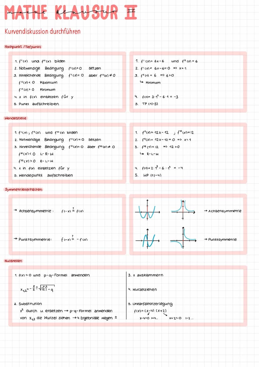 MATHE KLAUSURI
Das unbestimmte Integral einer Funktion berechnen:
Stammfunktion:
Jede differenzierbare Funktion F, für die F'(x) = f(x) gilt