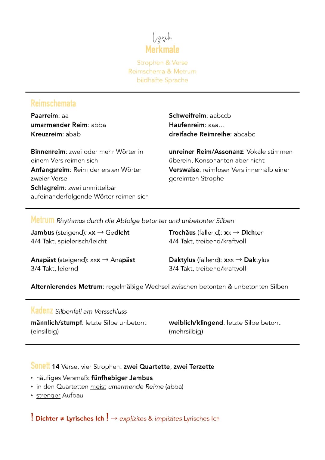 Literarische Textgattungen