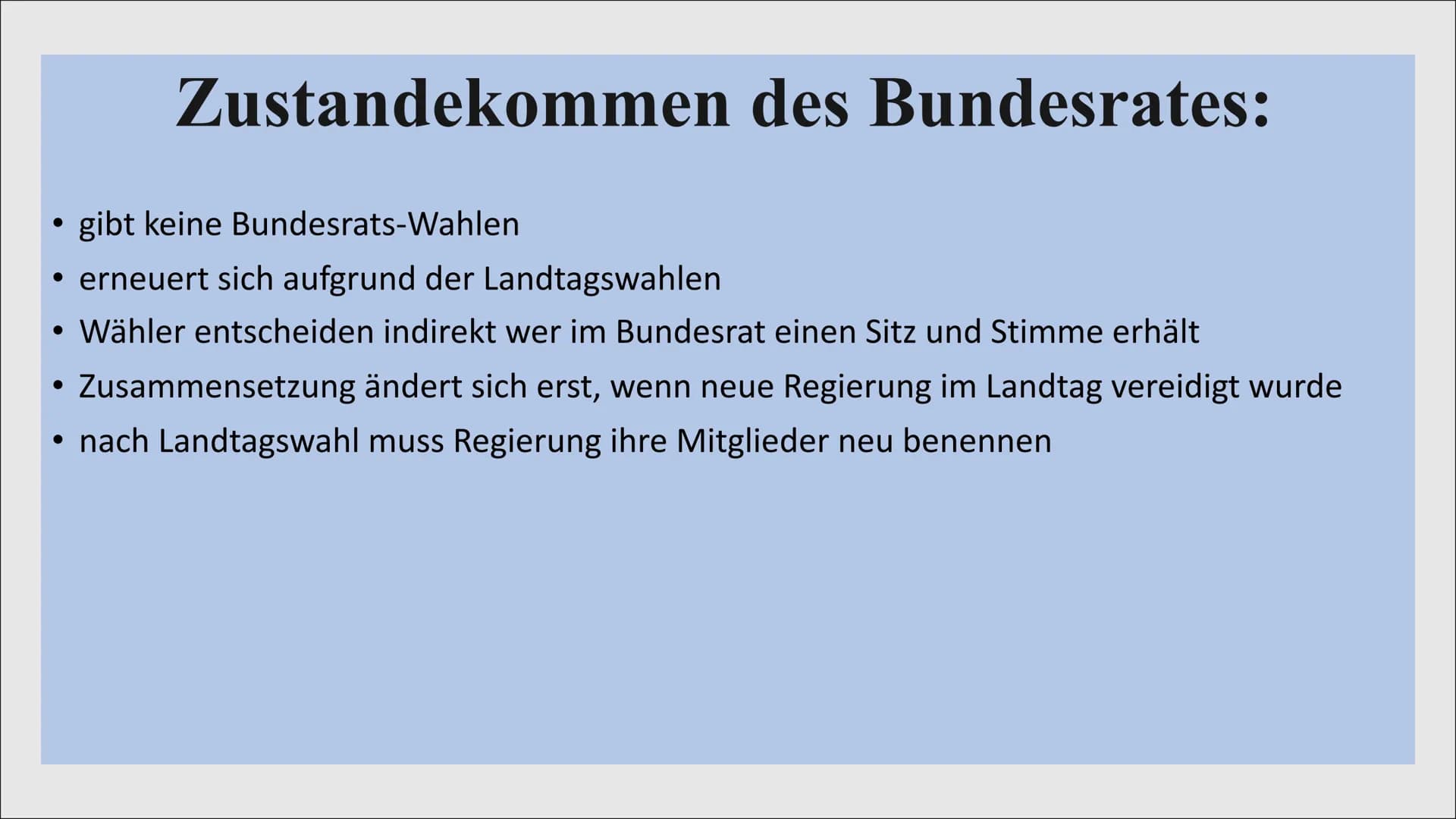 wwww.
BUNDESR
DER BUNDESRAT
BUNDESRAT ●
●
●
Zusammensetzung des Bundesrates
Aufgaben vom Bundesrat
Arbeitsweise vom Bundesrat
• Kritik an de