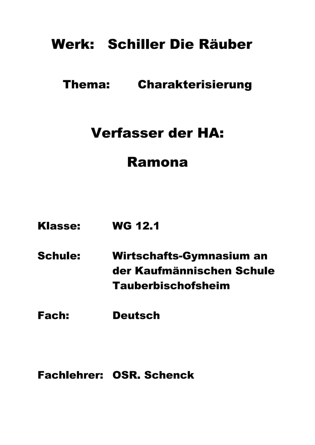 
<p>Ein Schauspiel von fünf Akten, herausgegeben von Friedrich Schiller, zweite verbesserte Auflage. Frankfurt und Leipzig, bei Tobias Löffl