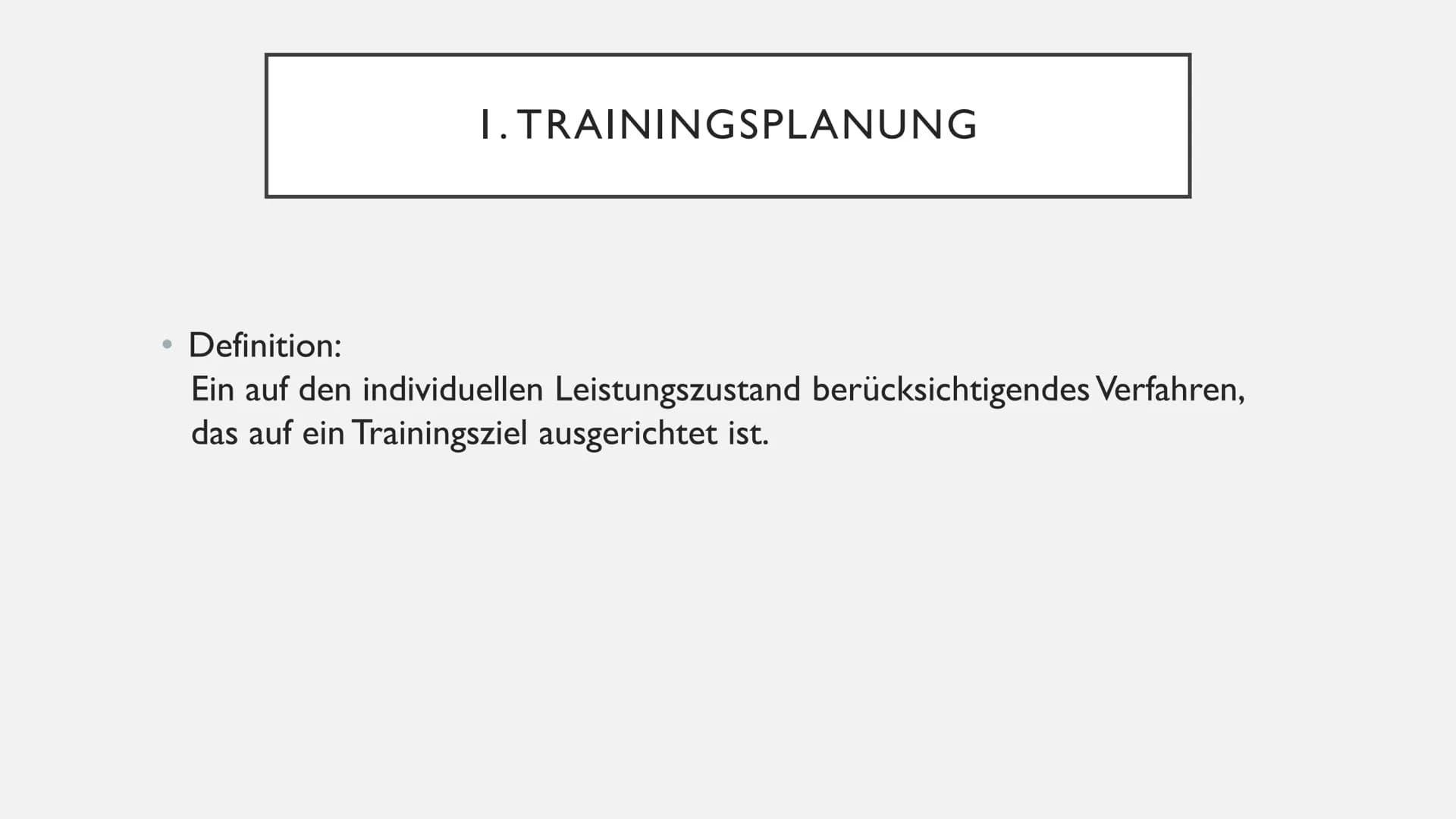 TRAININGSPLANUNG UND
STEUERUNG DES LANGFRISTIGEN
TRAININGSPROZESSES
von Celina Schneider und Sina Hradetzky Sina Hradetzky und Celina Schnei