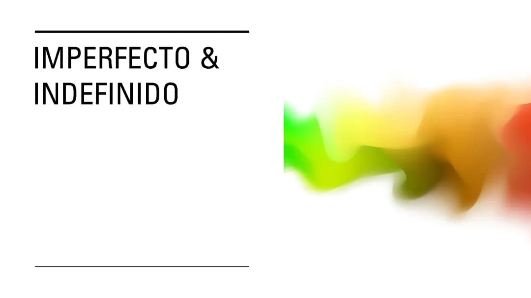 Indefinido und Imperfecto Spanisch: Übungen und Signalwörter