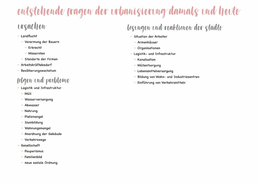 Die soziale frage
entstehung
Bevölkerungswachstum (besonders in den Städten)
Landflucht nach Aufhebung der Leibeigenschaft
Zunahme der Fabri
