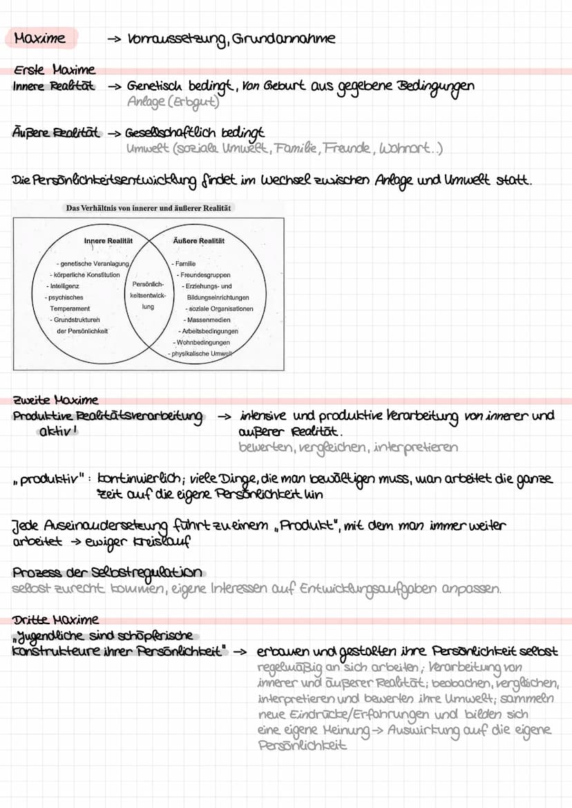 LERVZETTEL - HURRELMANN
Entwicklungsaufgaben
„Qualifikation" -> Selbstverantwortlichkeit im schulischen und beruflichen Bereich
Schule/Ausbi