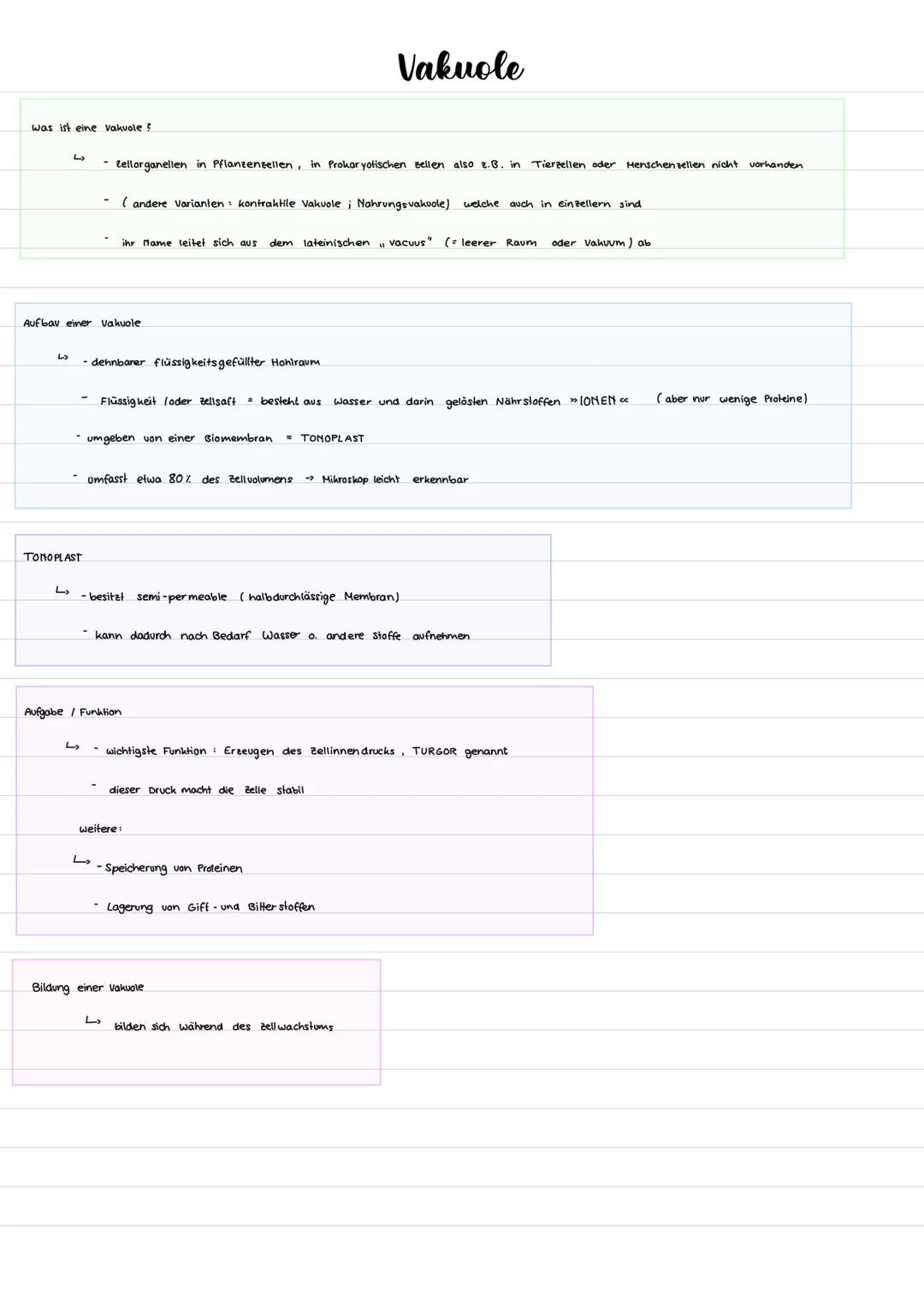 # Vakuole

was ist eine Vakvole?

ما

- Zellorganellen in Pflanzenzellen, in Prokaryotischen Bellen also 2.B. in Tierzellen oder Menschenzel