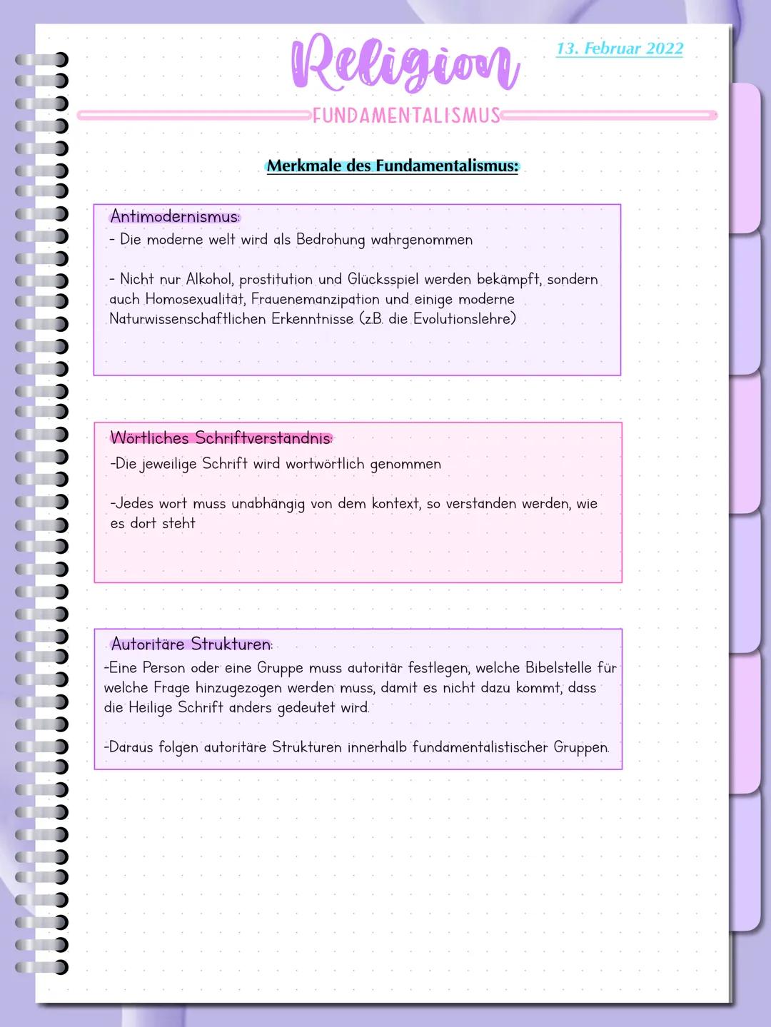 000000000000000000000
0000000000000000000
Religion - Fundamentalismus Religion
FUNDAMENTALISMUS
1.3. Februar 2022
Was ist der Fundamentalism