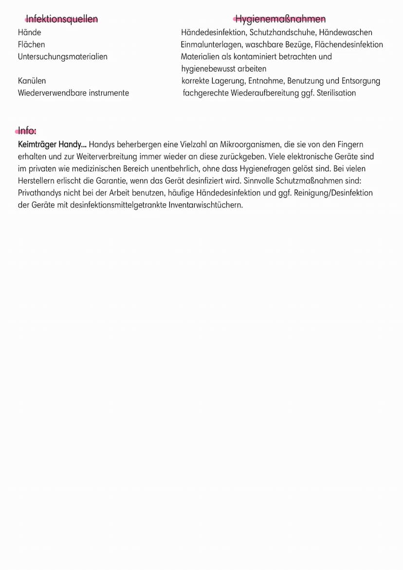 -THEMA-
Hygiene
Der Begriff Hygiene umfasst alle Maßnahmen zu Erhaltung der Gesundheit. Vor allem ist damit die
Vorbeugung (Prävention bzw. 