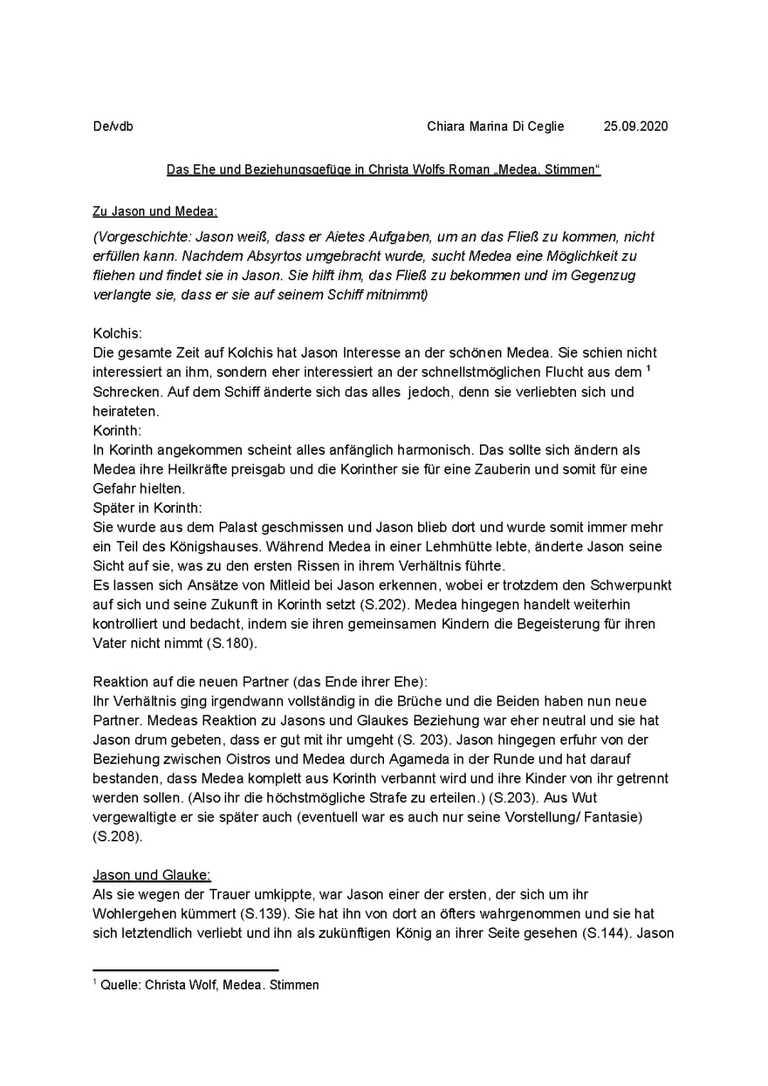 Medea Stimmen - Christa Wolfs Meisterwerk und Figurenanalyse