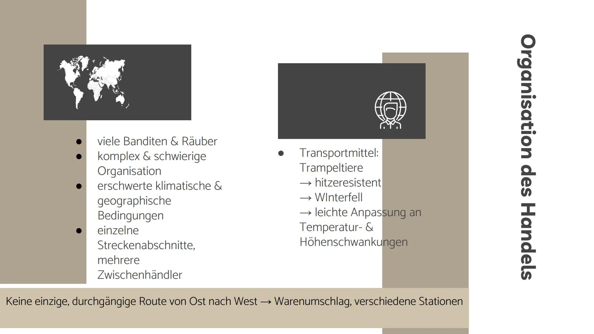 Die Seidenstraße
Ein Referat von Nurgül Angin und
Nesrin Fouani 01
02
03
04
Die Seidenstraße
Chinas Ziele & Handlungen
Problematiken & Chanc