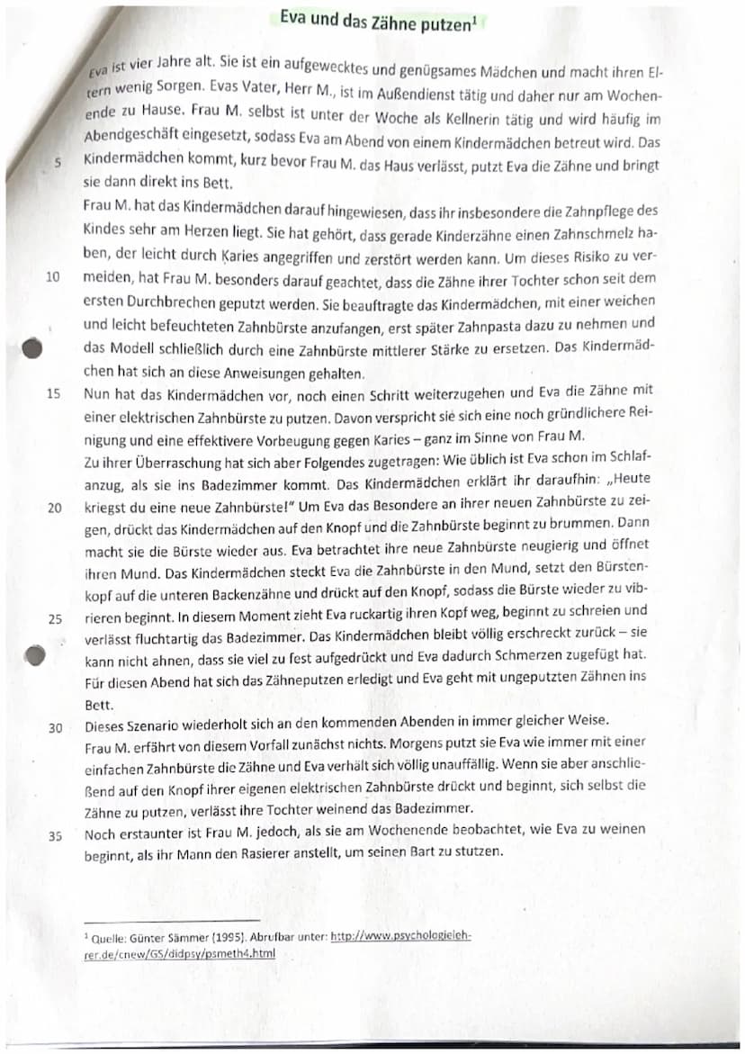 Aufgaben:
1. Fasse die dargestellte Situation, in der sich Eva befindet, in eigenen Worten zusam-
men. (18 Punkte)
Bearbeitungshinweise:
● E