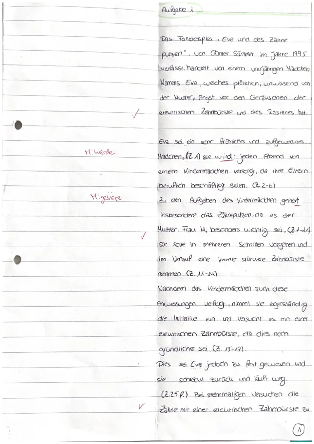 Aufgaben:
1. Fasse die dargestellte Situation, in der sich Eva befindet, in eigenen Worten zusam-
men. (18 Punkte)
Bearbeitungshinweise:
● E