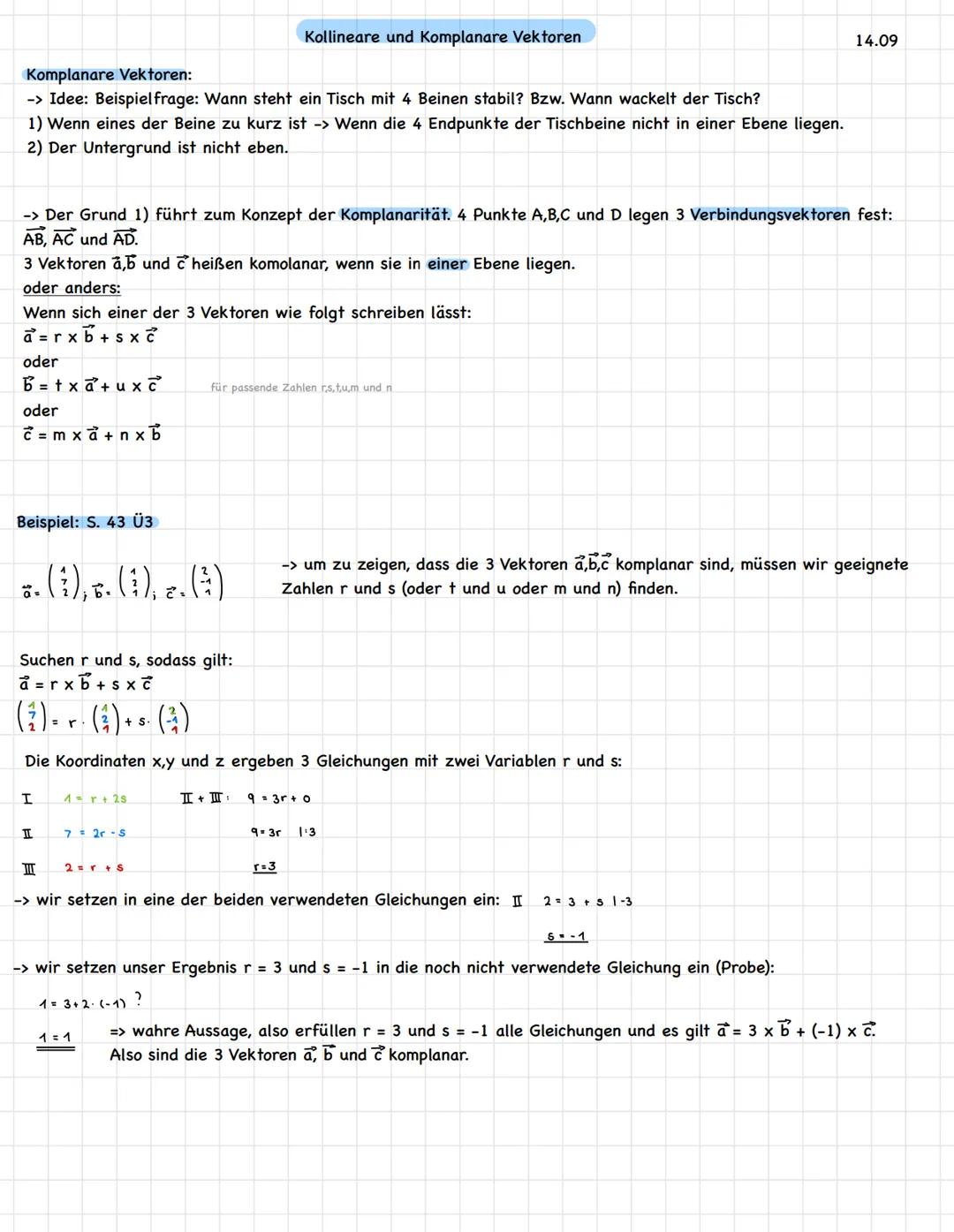 kollinear-> ,,parallel"
Wenn die Pfeile zweier Vektoren a und b'parallel
sind, dann nennt man sie kollinear.
Z.B. a und b sind kollinear
aun